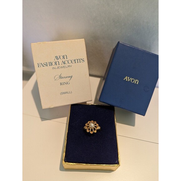Avon Vintage StarSong Ring in Box Size 4.5 - Picture 2 of 7